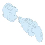ЦИЛИНДРИЧЕСКИЙ ЗАМОК + 2 КЛЮЧА 455, IP55