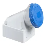 Schneider Electric 83166, настенная промышленная розетка 32 А, 2P+E, IP67, 220 В