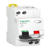 Дифавтомат Schneider Electric Acti9 A9N19665, 2 полюса, 16 А, C, 30 мА (AC), 6 кА, отключение нейтрали (N), IP20