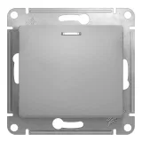 Schneider Electric GSL000317 кнопка звонковая 1 НО, 1 клавиша, алюминий, серия Glossa