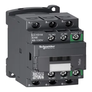 КОНТАКТОР D 3P AC3 440В 18A, КАТУШКА УПР. 48-130В AC/DC, ЗАЖИМ ПОД ВИНТ (ШНАЙДЕР) КОНТАКТОР D 3P AC3 440В 18A, КАТУШКА УПР. 48-130В AC/DC, ЗАЖИМ ПОД ВИНТ (ШНАЙДЕР)