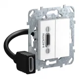Schneider Electric UNICA MGU5.430.18ZD, HDMI, белый