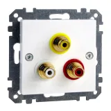 Schneider Electric MTN4351-0325 аудио-розетка, белый