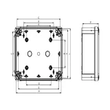 Корпус Schneider Electric Thalassa TBS, 194x241x107мм, IP66, пластик