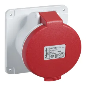 Schneider Electric PKF16G435 — промышленная розетка 16 А, 3P+N+PE, IP44 (ШНАЙДЕР) Schneider Electric PKF16G435 — промышленная розетка 16 А, 3P+N+PE, IP44 (ШНАЙДЕР)
