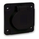 Schneider Electric PKS62N, розетка панельная 16 А, 250 В, IP54, черная