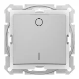 Выключатель 1-клавишный Schneider Electric SEDNA, скрытый монтаж, алюминий