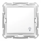 Schneider Electric SDN0900321, кнопочный выключатель Sedna, 1 клавиша, 10 А, 250 В, белый