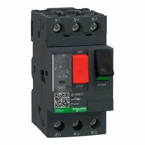 Schneider Electric GV2ME07 - автоматический выключатель для защиты двигателя 2,5 А, 3P, TeSys GV2 (ШНАЙДЕР) Schneider Electric GV2ME07 - автоматический выключатель для защиты двигателя 2,5 А, 3P, TeSys GV2 (ШНАЙДЕР)