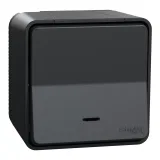 Schneider Electric MUR35028 Mureva S — кнопочный выключатель с подсветкой, антрацит, IP55