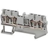 NSYTRR24 SE Universal Enclosures  КЛЕММНИК ПРУЖ ПРОХОД 2,5ММ2 4ТЧК СЕРЫЙ