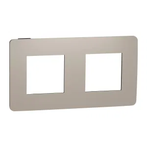 Schneider Electric Unica Studio NU280428 - рамка 2 поста, песочный/антрацит (ШНАЙДЕР) Schneider Electric Unica Studio NU280428 - рамка 2 поста, песочный/антрацит (ШНАЙДЕР)