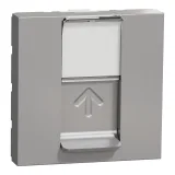 Schneider Electric NU341130, розетка компьютерная RJ45, 1 порт, кат. 5e, алюминий