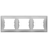 Schneider Electric Sedna SDN5800560 рамка на 3 поста, горизонтальная, алюминий